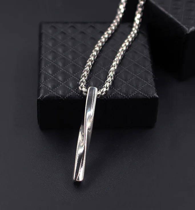 Men's Twisted Column Pendant